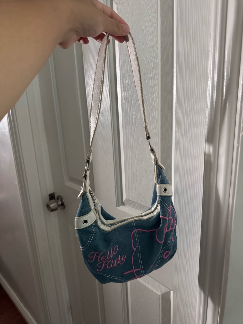 Hello Kitty Teal Shoulder Bag with Pink Accent